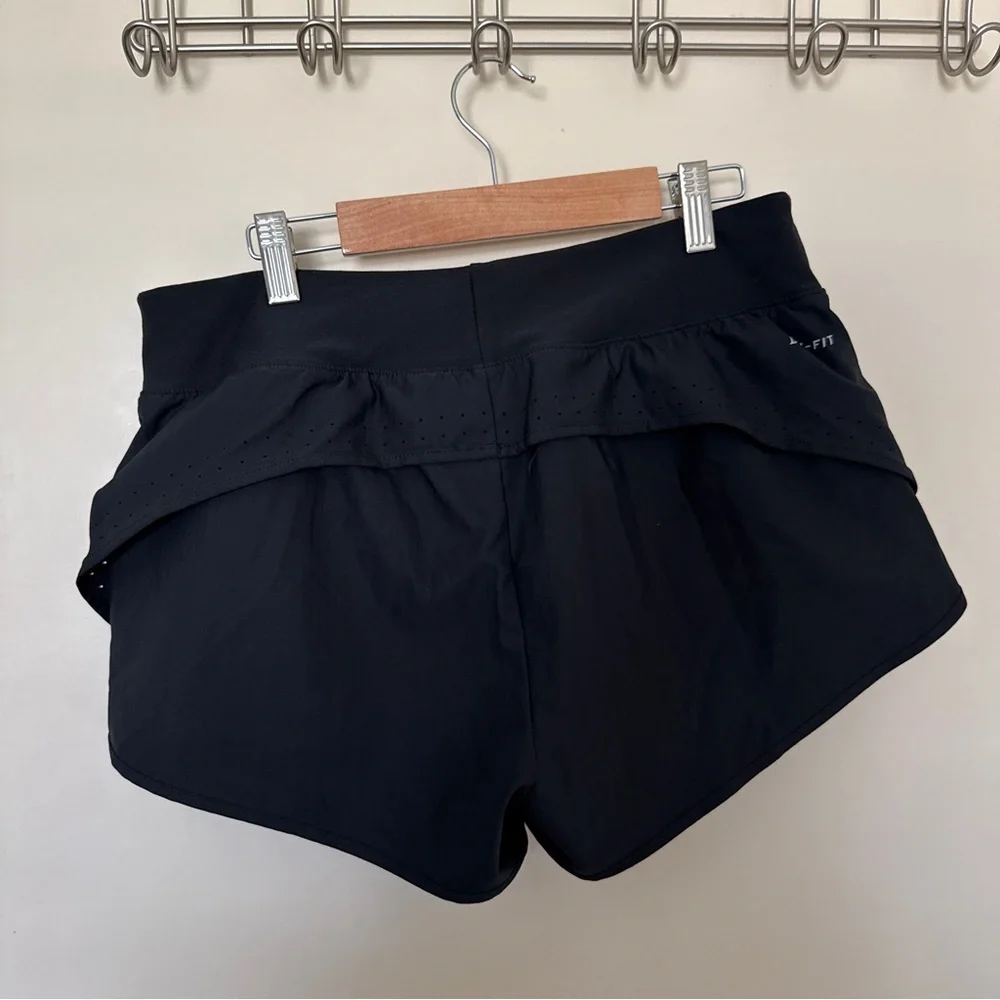 Nike Women's Dri-Fit Black Running Shorts with Built-In shorts size M